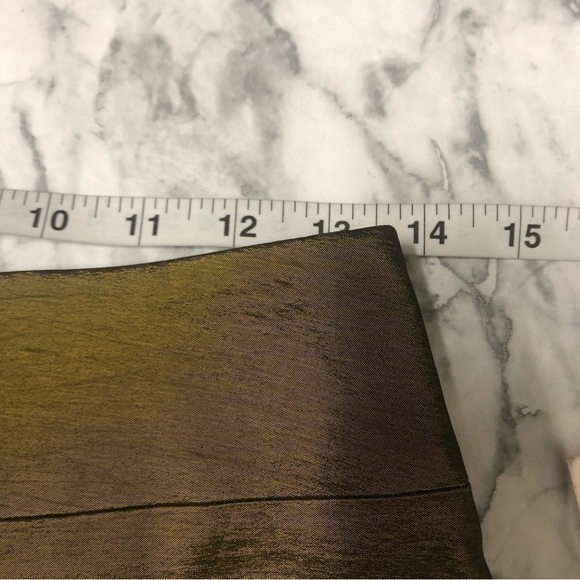 Romo Artele Gold Bronze Skirt With Tulle Viscose Blend Size 42 NWT - Picture 4 of 5